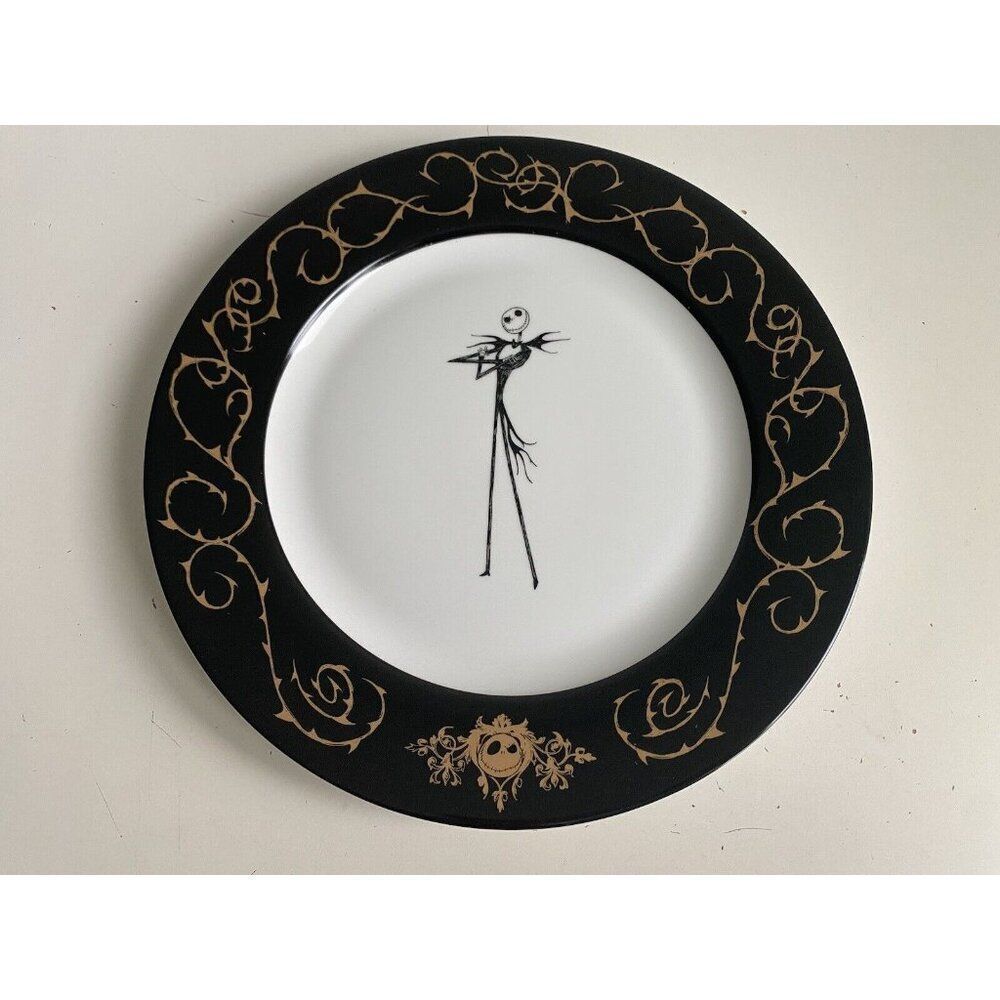 Disney Nightmare Before Christmas Jack Skellington 10.5" Ceramic‎ Dinner Plate